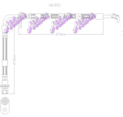 спирачен маркуч KAWE                