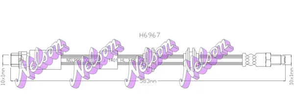 спирачен маркуч KAWE                
