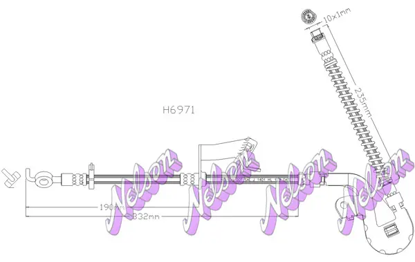 спирачен маркуч KAWE                