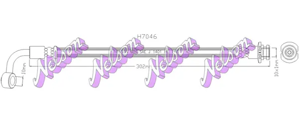 спирачен маркуч KAWE                