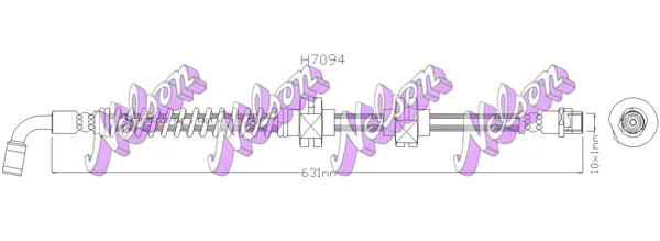 спирачен маркуч KAWE                