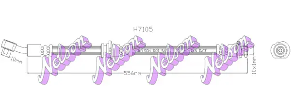 спирачен маркуч KAWE                