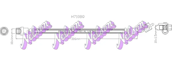 спирачен маркуч KAWE                
