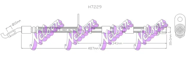спирачен маркуч KAWE                