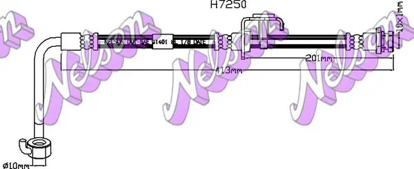 спирачен маркуч KAWE                