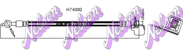 спирачен маркуч KAWE                