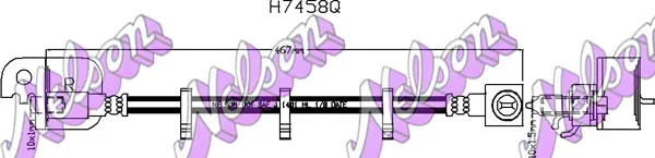 спирачен маркуч KAWE                
