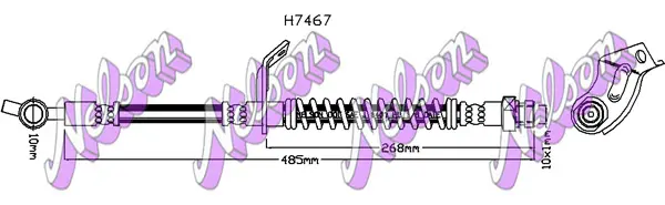 спирачен маркуч KAWE                
