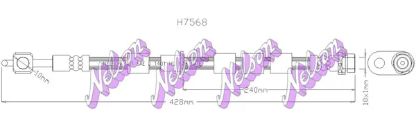 спирачен маркуч KAWE                