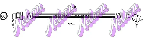 спирачен маркуч KAWE                