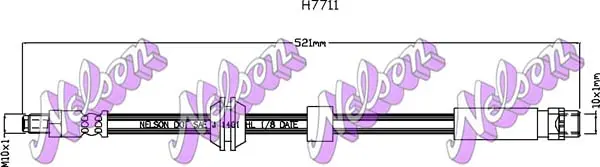 спирачен маркуч KAWE                