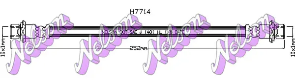 спирачен маркуч KAWE                