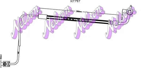 спирачен маркуч KAWE                
