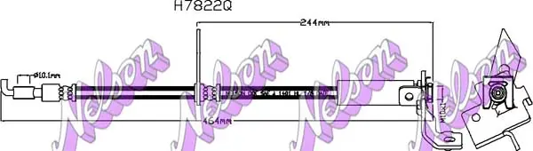 спирачен маркуч KAWE                