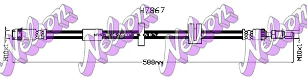 спирачен маркуч KAWE                