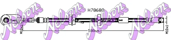 спирачен маркуч KAWE                