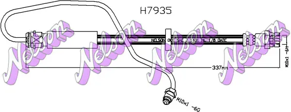 Спирачни маркучи за AUDI A5 Convertible (F57) 45 TFSI Mild Hybrid H7935 KAWE                