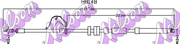 спирачен маркуч KAWE                