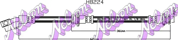 спирачен маркуч KAWE                