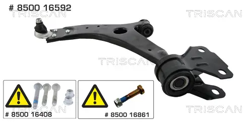 носач, окачване на колелата KAWE                