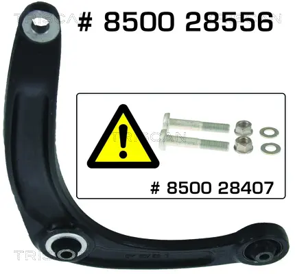 носач, окачване на колелата KAWE                