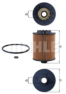 маслен филтър MAHLE               