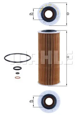 Маслен филтър MAHLE