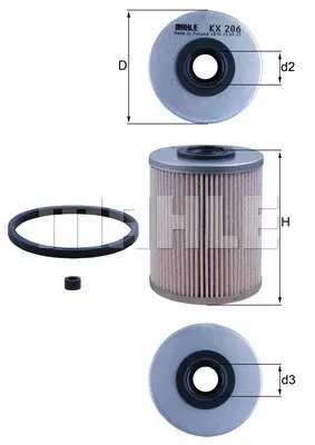 горивен филтър MAHLE               