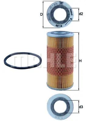 Маслен филтър MAHLE