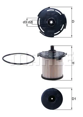 горивен филтър MAHLE               
