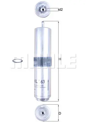 горивен филтър MAHLE               