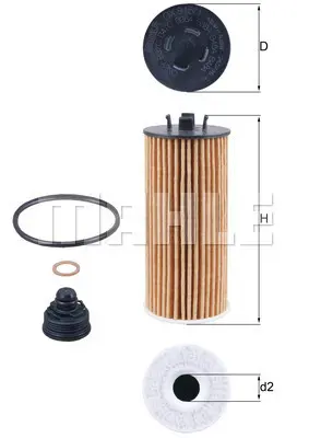 маслен филтър MAHLE               