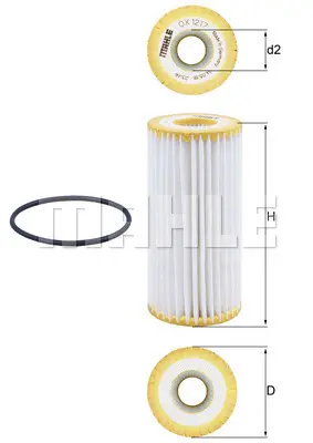 маслен филтър MAHLE               