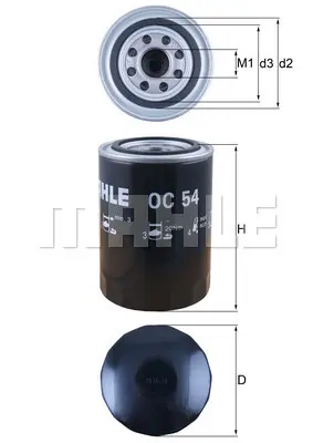 маслен филтър MAHLE               