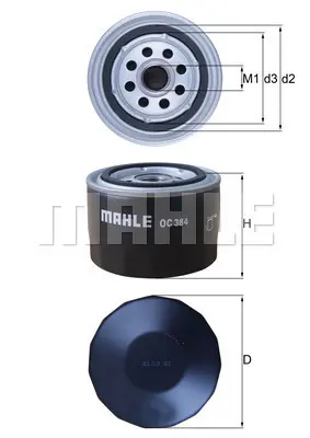 маслен филтър MAHLE               
