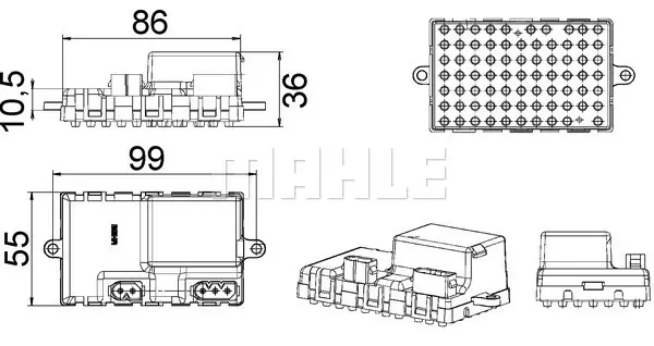 регулатор, обдухване интериор MAHLE               