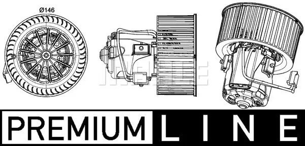 вентилатор вътрешно пространство MAHLE               