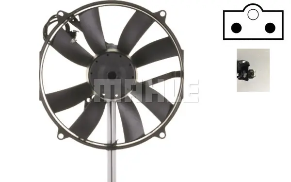 вентилатор, конденсатор на климатизатора MAHLE               