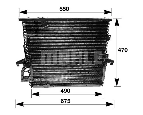 Радиатор климатик за BMW 3 кабриолет (E36) 328 i AC 147 000S MAHLE               