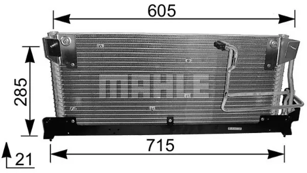 кондензатор, климатизация MAHLE               