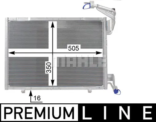 кондензатор, климатизация MAHLE               