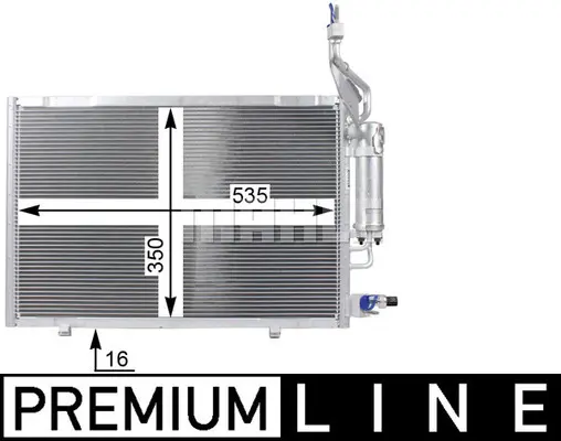 кондензатор, климатизация MAHLE               