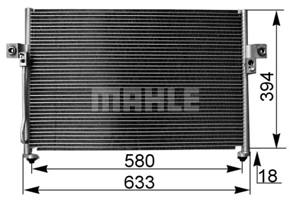 кондензатор, климатизация MAHLE               