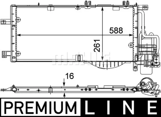 кондензатор, климатизация MAHLE               