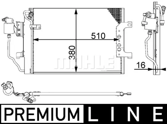 кондензатор, климатизация MAHLE               