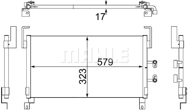 кондензатор, климатизация MAHLE               