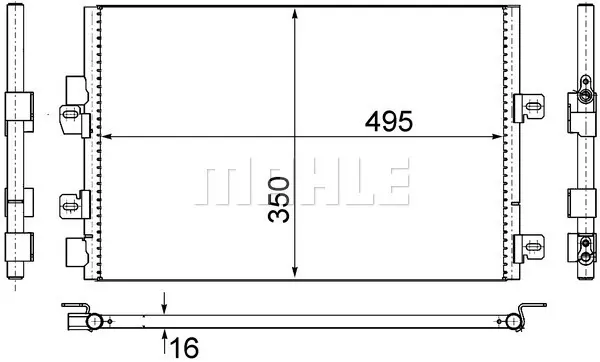 кондензатор, климатизация MAHLE               