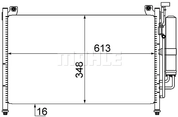 кондензатор, климатизация MAHLE               