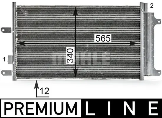 кондензатор, климатизация MAHLE               