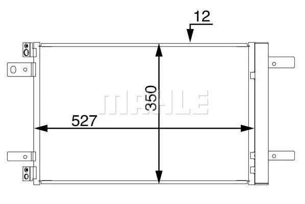 кондензатор, климатизация MAHLE               